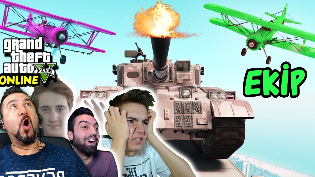 UÇAKLAR VS KOŞUCULAR! | EKİPLE GTA 5 ONLINE