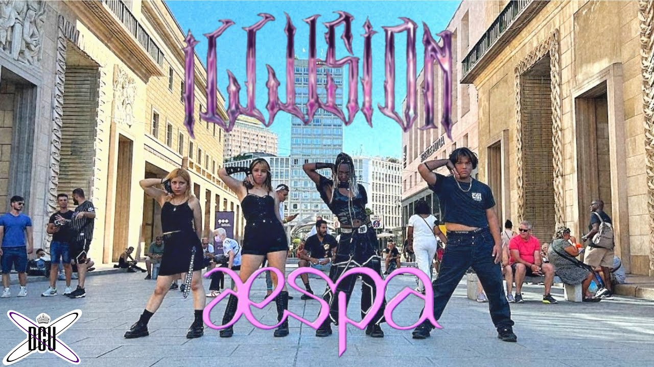 [KPOP IN PUBLIC BY DCU CREW] || ILLUSION - AESPA (에스파) || COLLAB WITH BLACKBREEZE || FROM ITALY