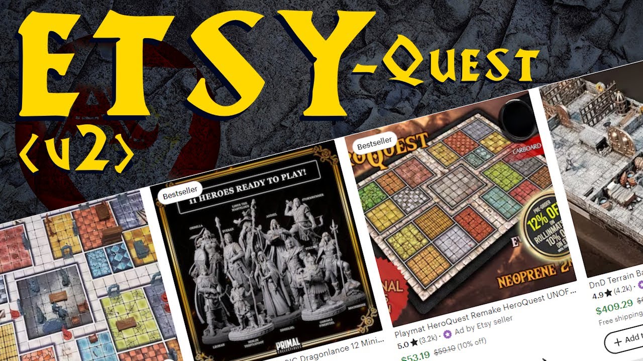 HeroQuest Homebrew Etsy Assets, Mods, and More ... PART 2