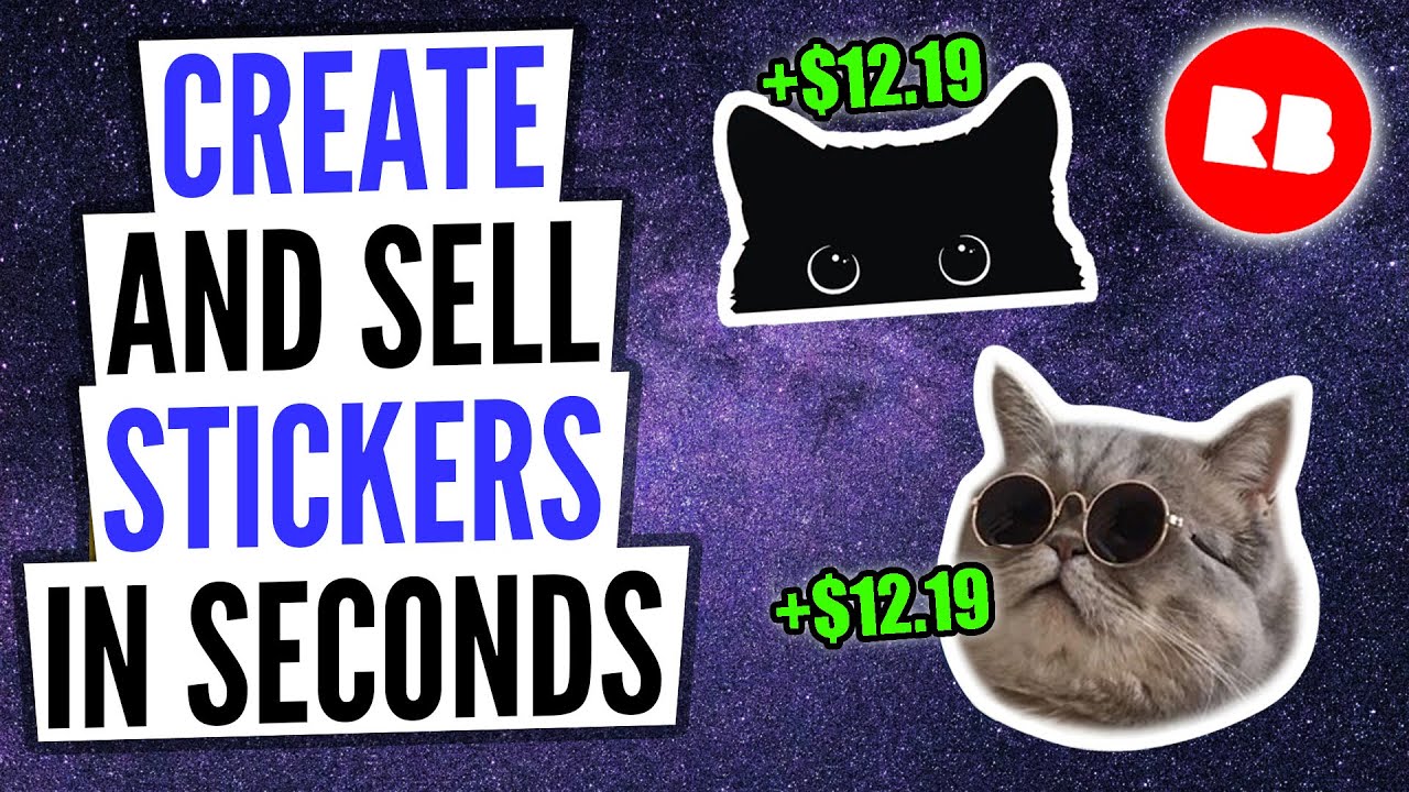 Redbubble stickers | how to make money in literally seconds 💰