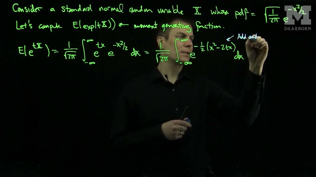 The Moment Generating Function of a Normal Random Variable