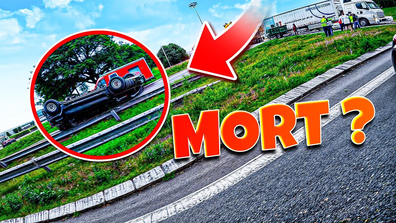 GROS ACCIDENT ENTRE UN CAMION ET UN AUTOMOBILISTE !😱 Voiture retournée (Compilation 2024 )