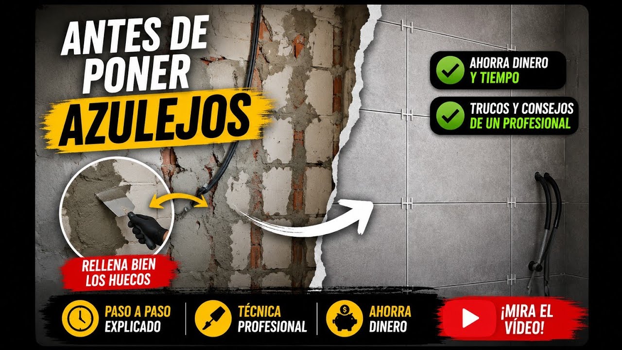 Antes de poner azulejos. Mira esto!