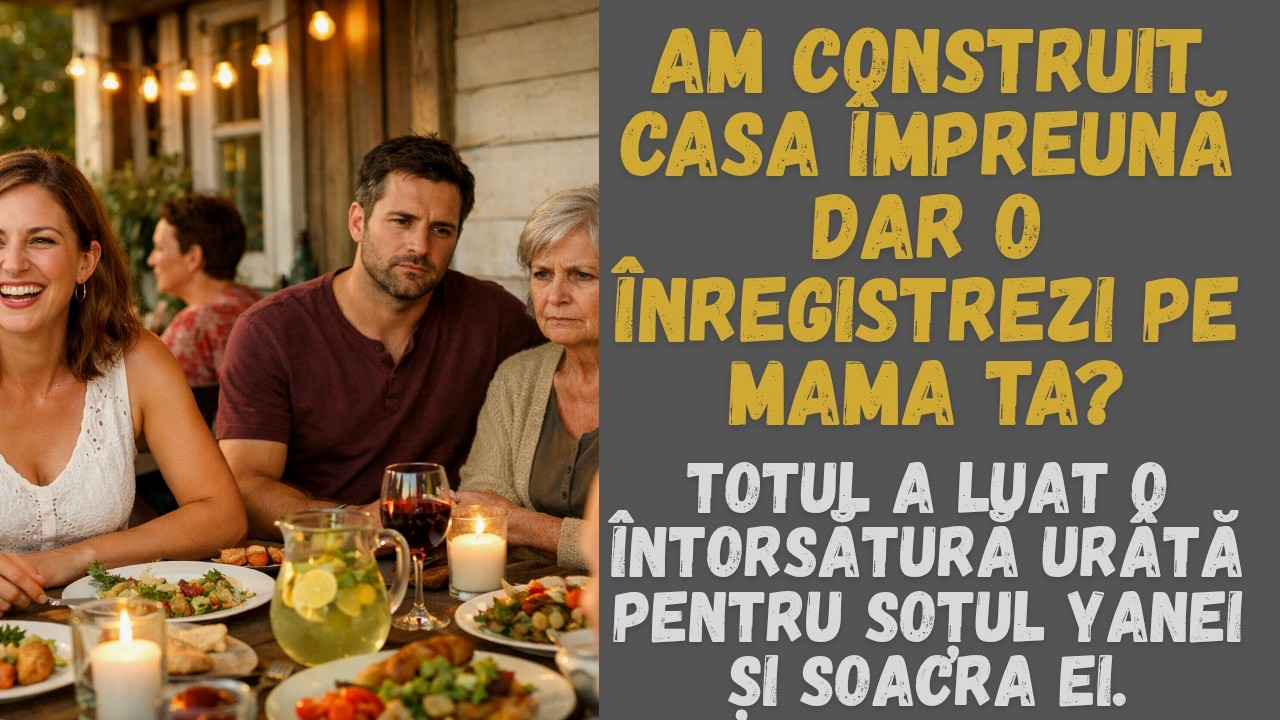 Am construit casa pentru noi dar o înregistrezi pe mama ta?Nu i-a ieșit  soacrei planul și...