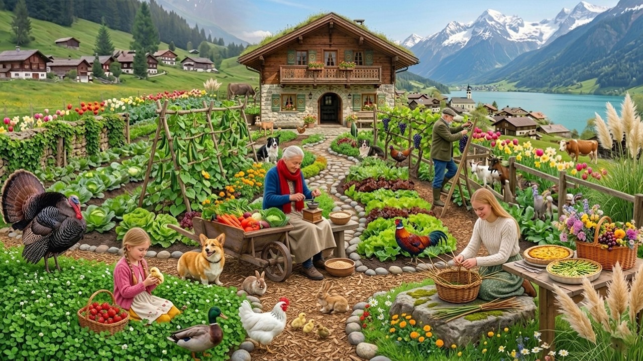 Peaceful Farm Life 🌿A Peaceful Morning, Harvesting and Planting Vegetables, Feeding the Animals.