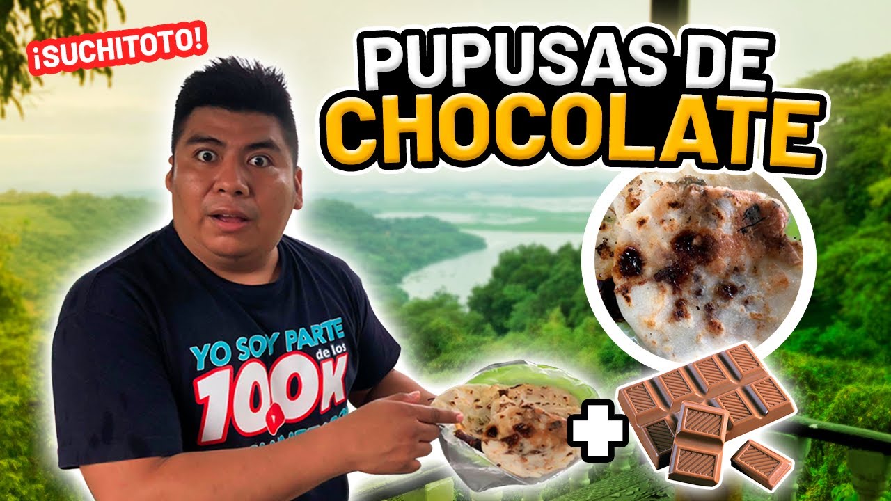 PROBANDO las PUPUSAS de CHOCOLATE 🍫 *MIRA NUESTRA REACCION* 👀