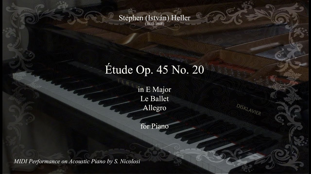 S.Heller: Étude Op. 45 No 20 in E Major 