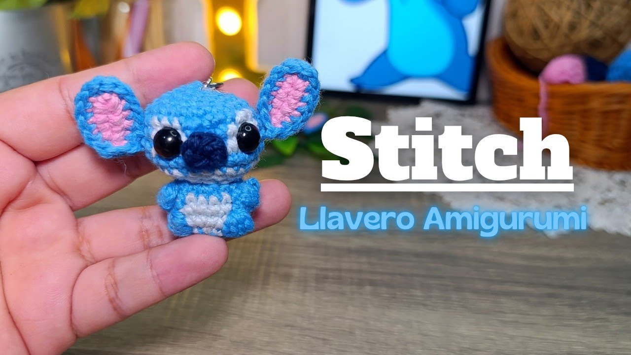 Tutorial llavero de Stitch en amigurumi / ¿Como tejer a Stitch de Lilo y Stitch? | Stitch a crochet