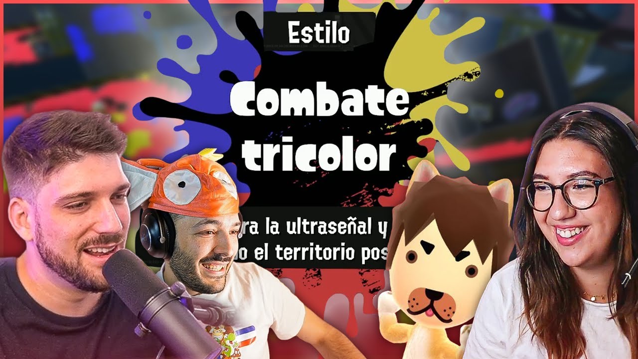 🔫COMBATES TRICOLOR EN SPLATOON 3 CON @Steyb_ @Silvitas y @SalvaGamer 🔴