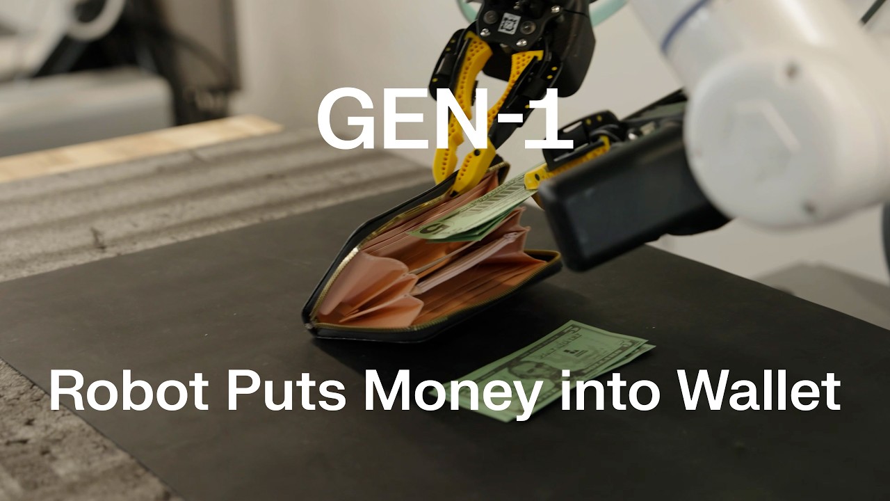 Robot puts money into wallet | Generalist
