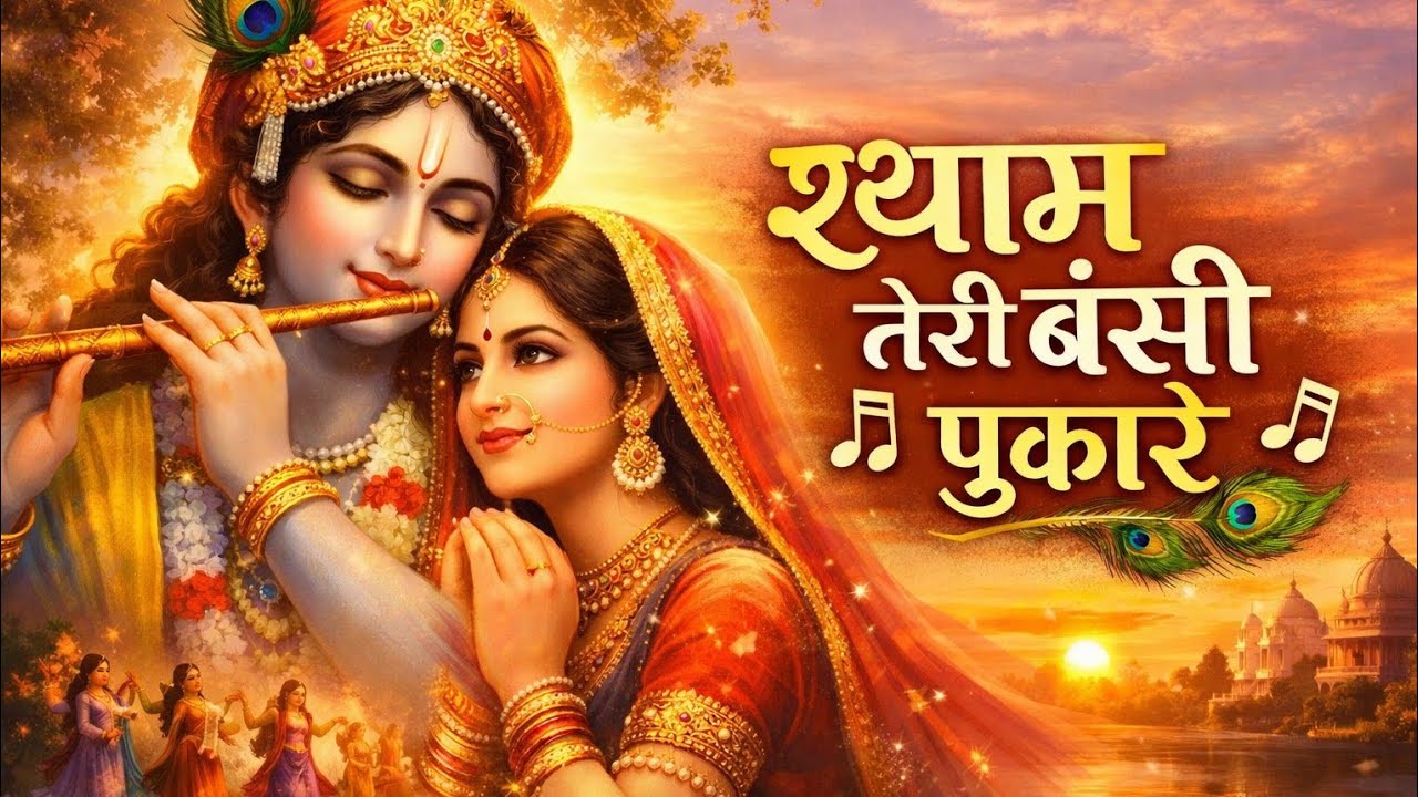 श्याम तेरी बंसी पुकारे | Radha Krishna Bhajan | Krishna Flute Song | Latest Bhakti Song 2026#bhakti