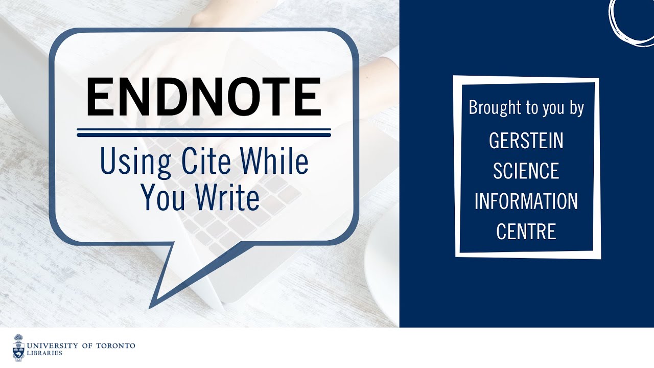 EndNote 10: Using 'Cite While You Write'