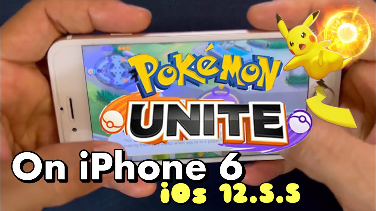 Pokemon Unite on iPhone 6 ios 12.5.5 October 2022