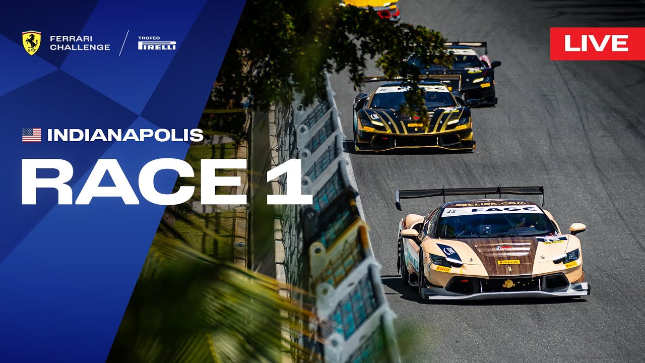 LIVE Ferrari Challenge North America - Indianapolis, Race 1