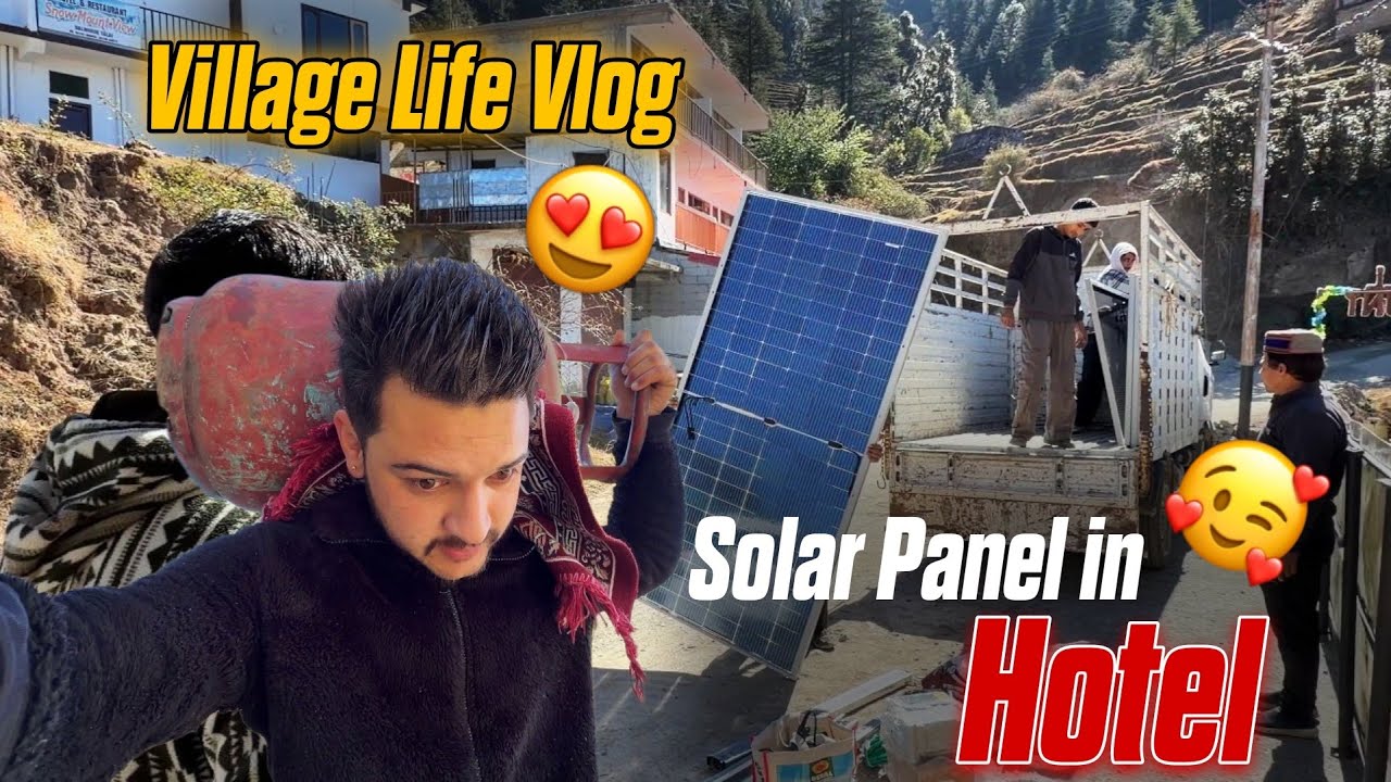 Hotel k liye lagwaya Solar Panel System 😲