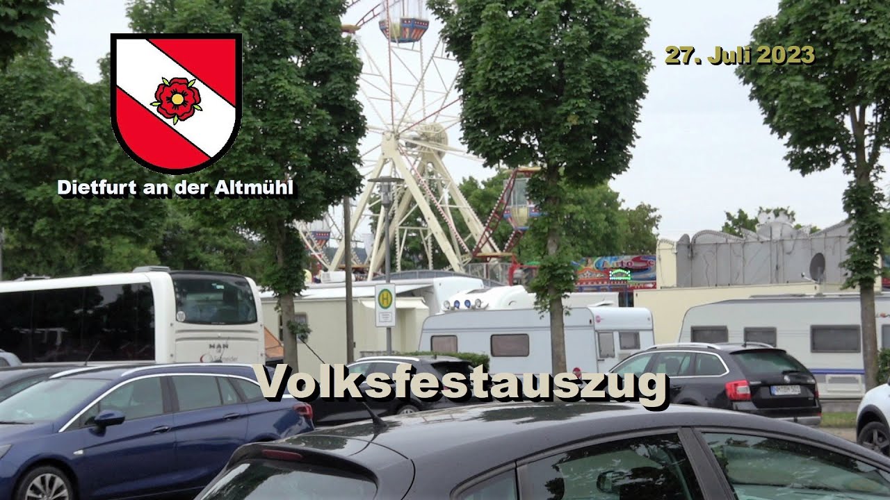 Volksfestauszug in Dietfurt an der Altmühl