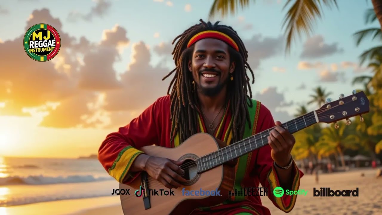 Calm Night Reggae Instrumental – Gentle Guitar for Rest and Relax