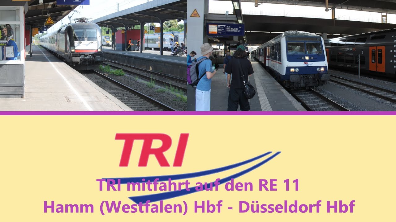 TRI mitfahrt auf den RE 11 Hamm (Westfalen) Hbf - Düsseldorf Hbf