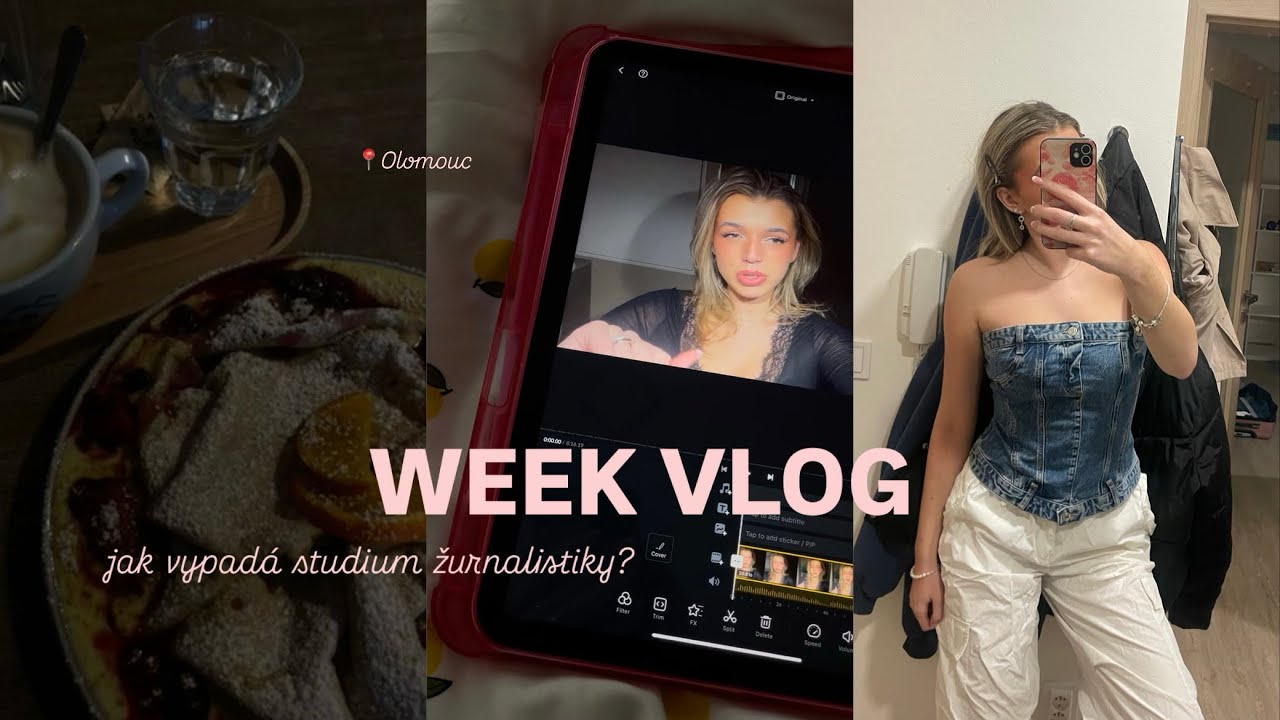 WEEK VLOG - vysoká, žurnalistika, Olomouc🩷