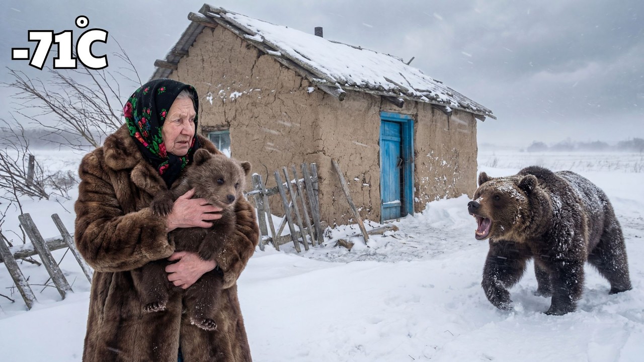 Widow Saves a Freezing Bear Cub | Survival in Siberia