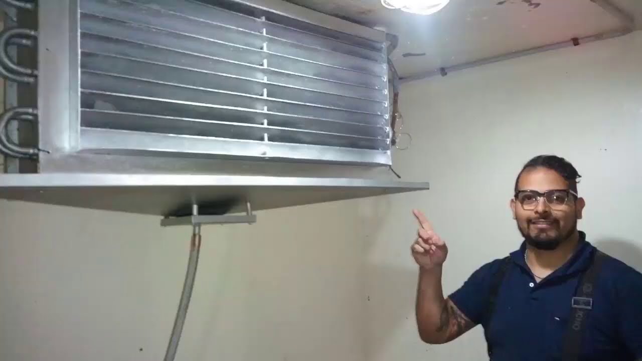 Limpieza de  evaporador en serpertin industrial