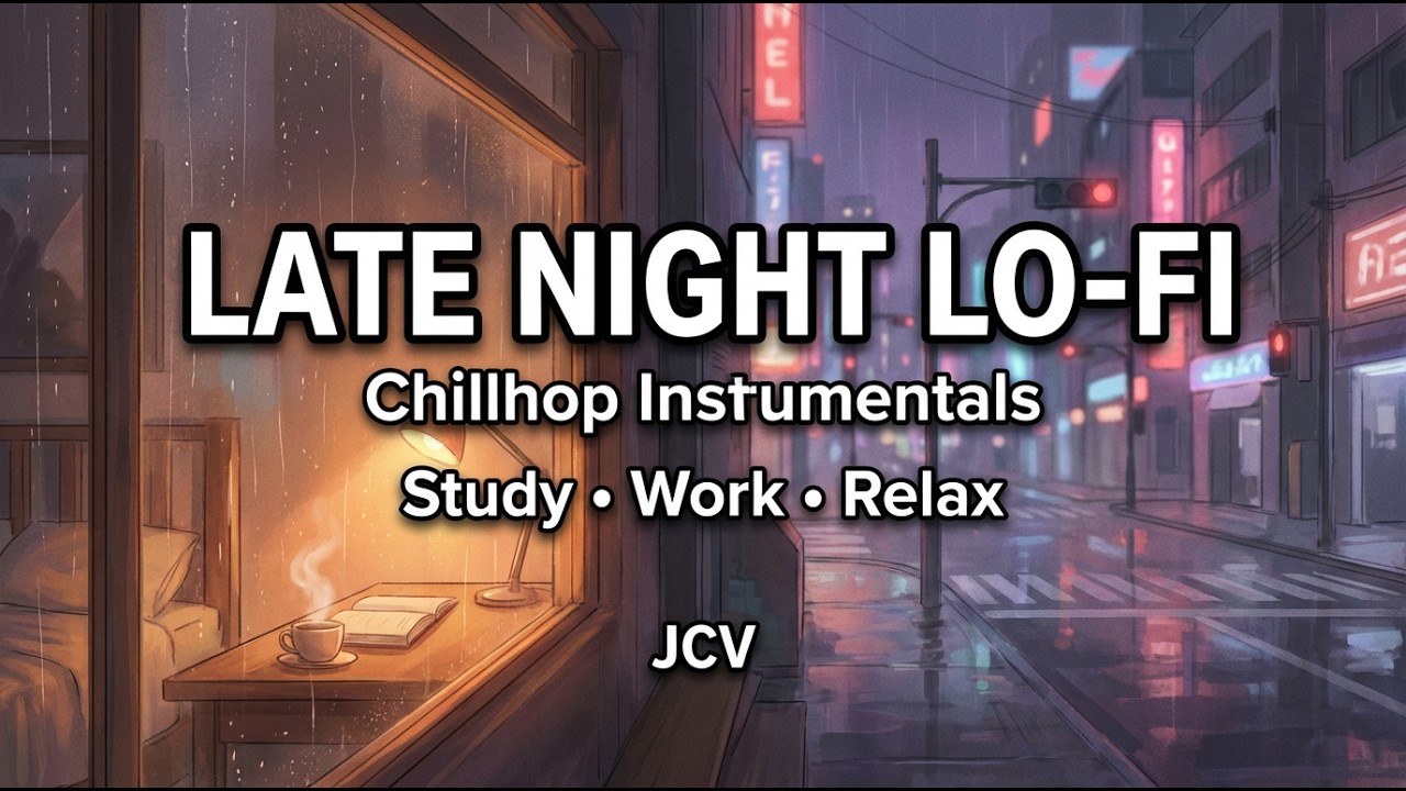 Late Night Lo-Fi Hip Hop 🌙 Chillhop Instrumentals for Study, Work & Relax