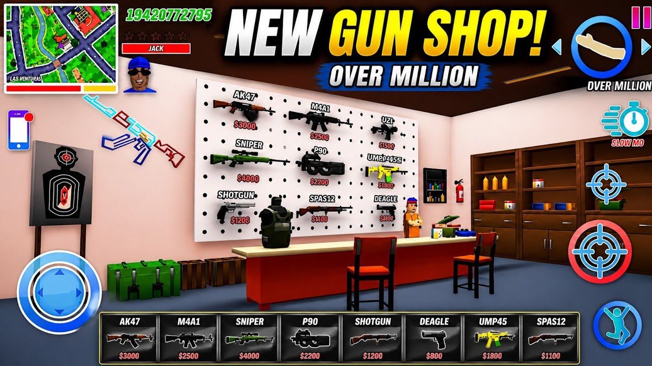 🤯 ALL GUNS UNLOCKED Secret Gun Shop Found in Dude Theft Wars 🔥😱