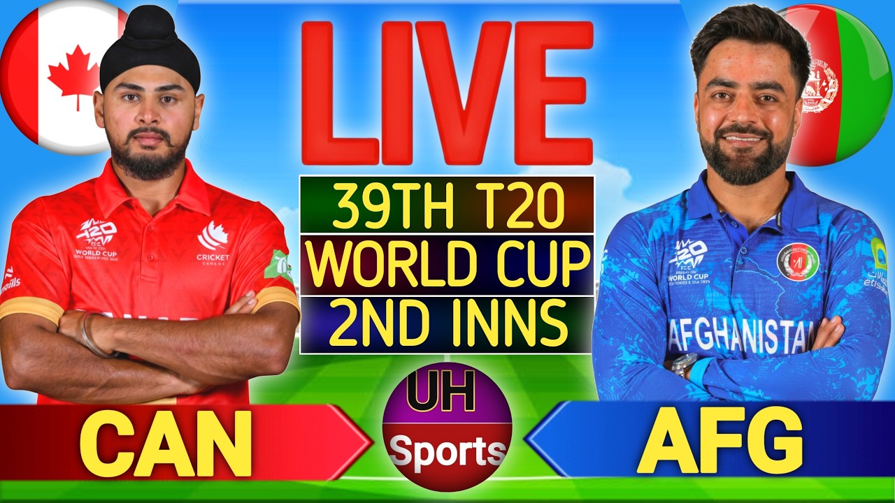 🔴 AFG Vs CAN, Cricket Live Match Scores, T20 World Cup 2026 | T20 Live Cricket Match Today | CAN BAT