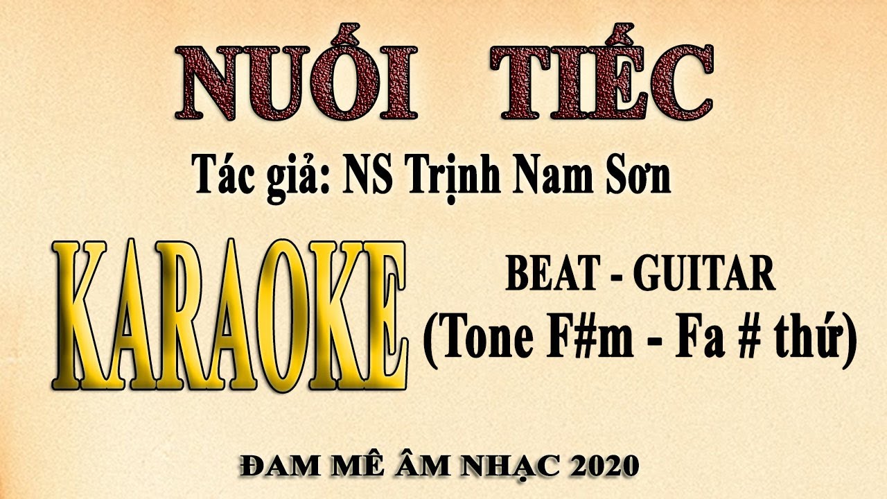 Karaoke NUỐI TIẾC (Trịnh Nam Sơn) - Guitar