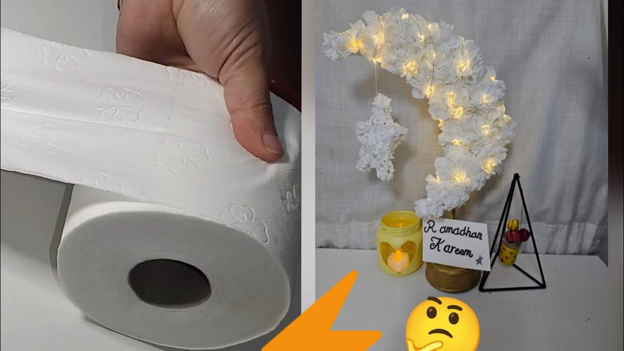 Ramadan decorations ideas at home/ ramadan decorations with tissue paper paper how to make easy way!