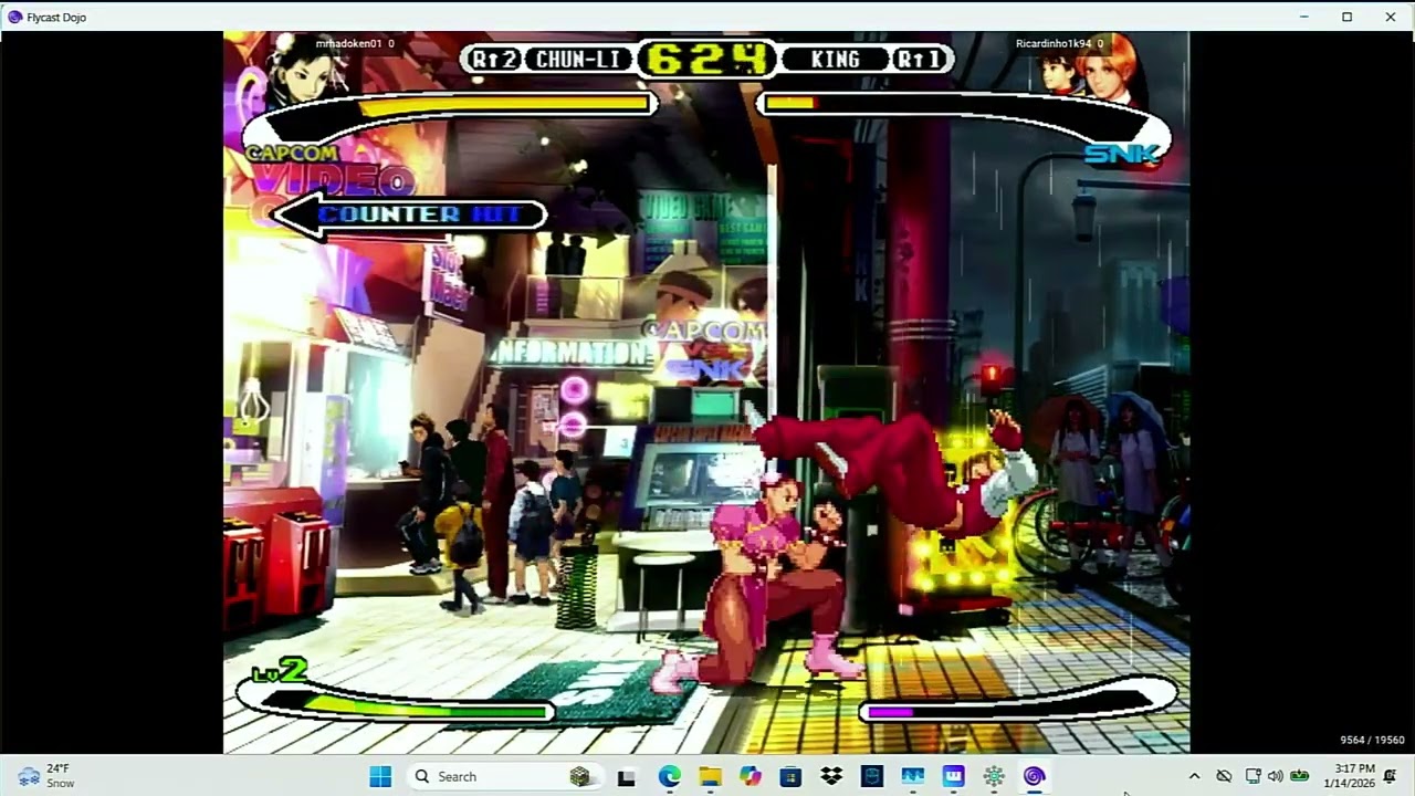 Capcom vs SNK Fightcade 2 Matches