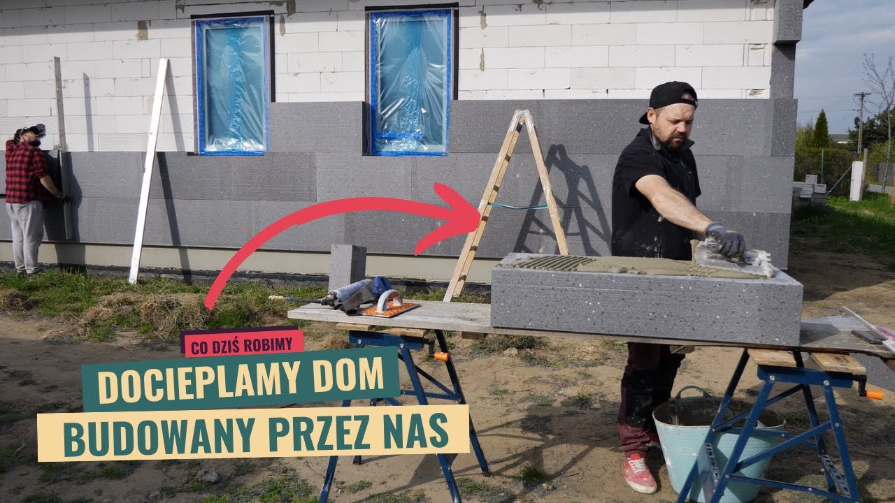 Docieplamy dom styropianem. Listwa startowa. Gilotyna do styropianu