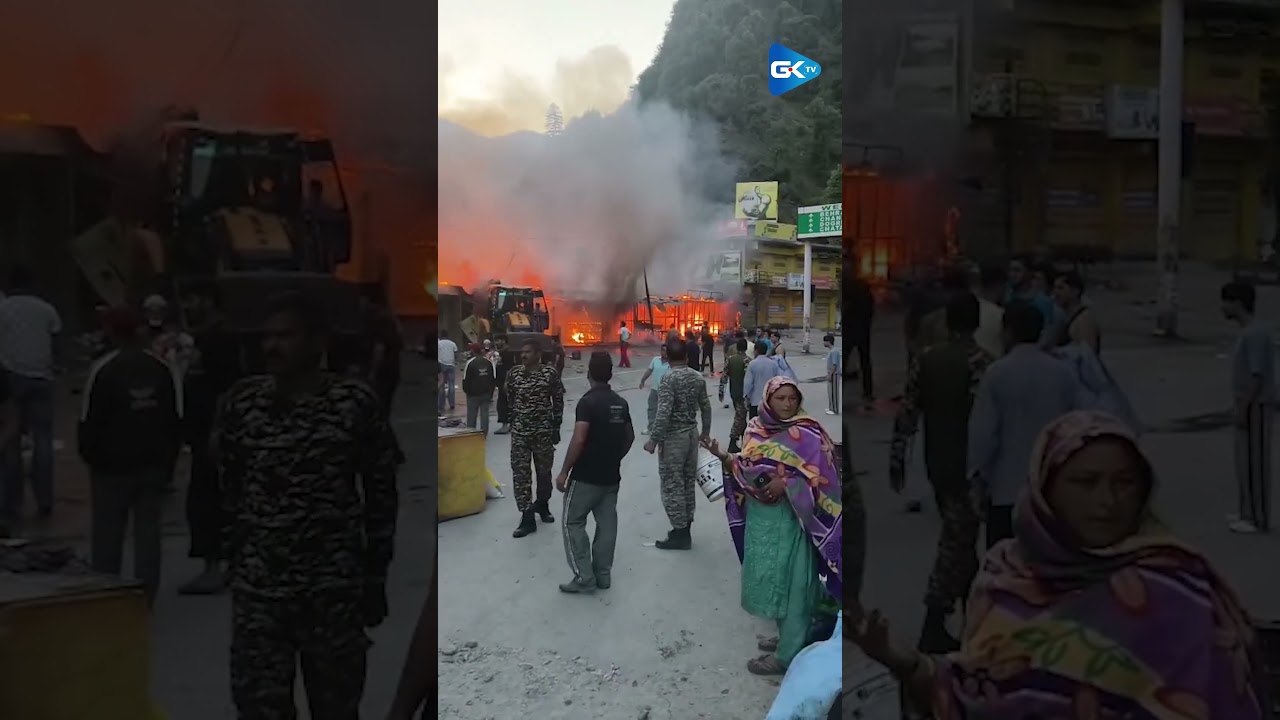 Fire guts 13 shops in Bafliaz Poonch