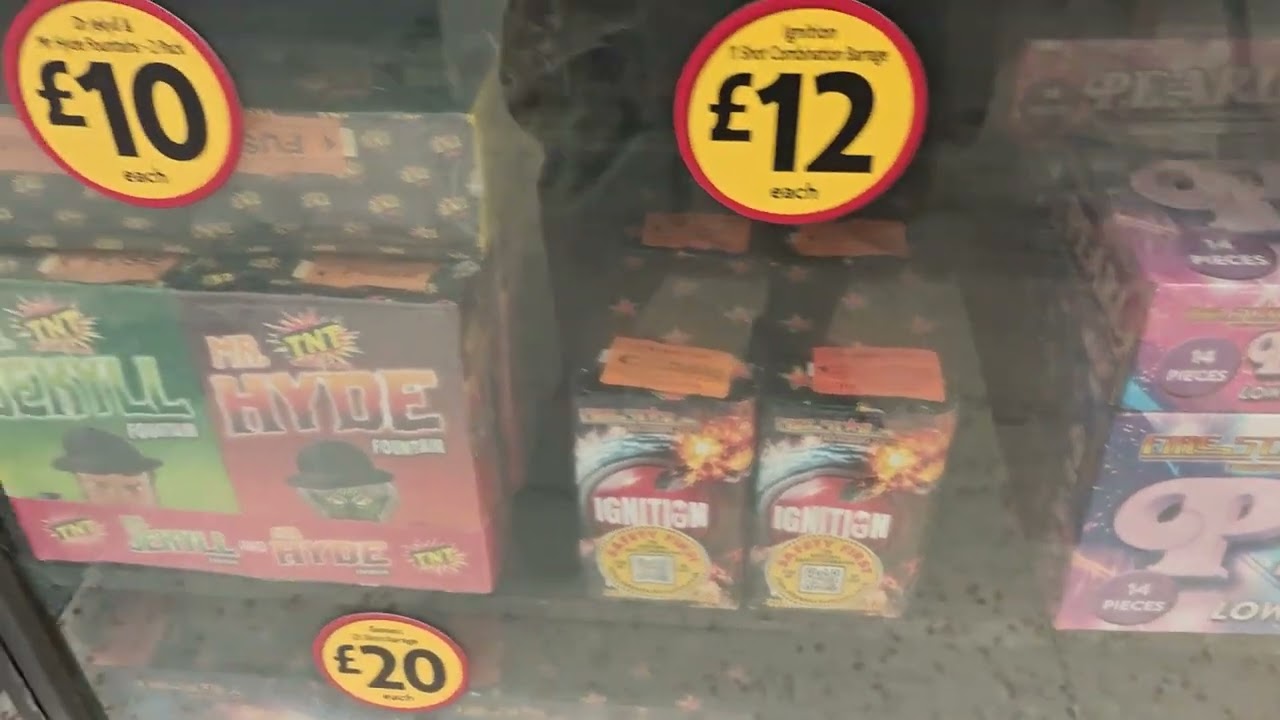 Morrisons fireworks instore 2025