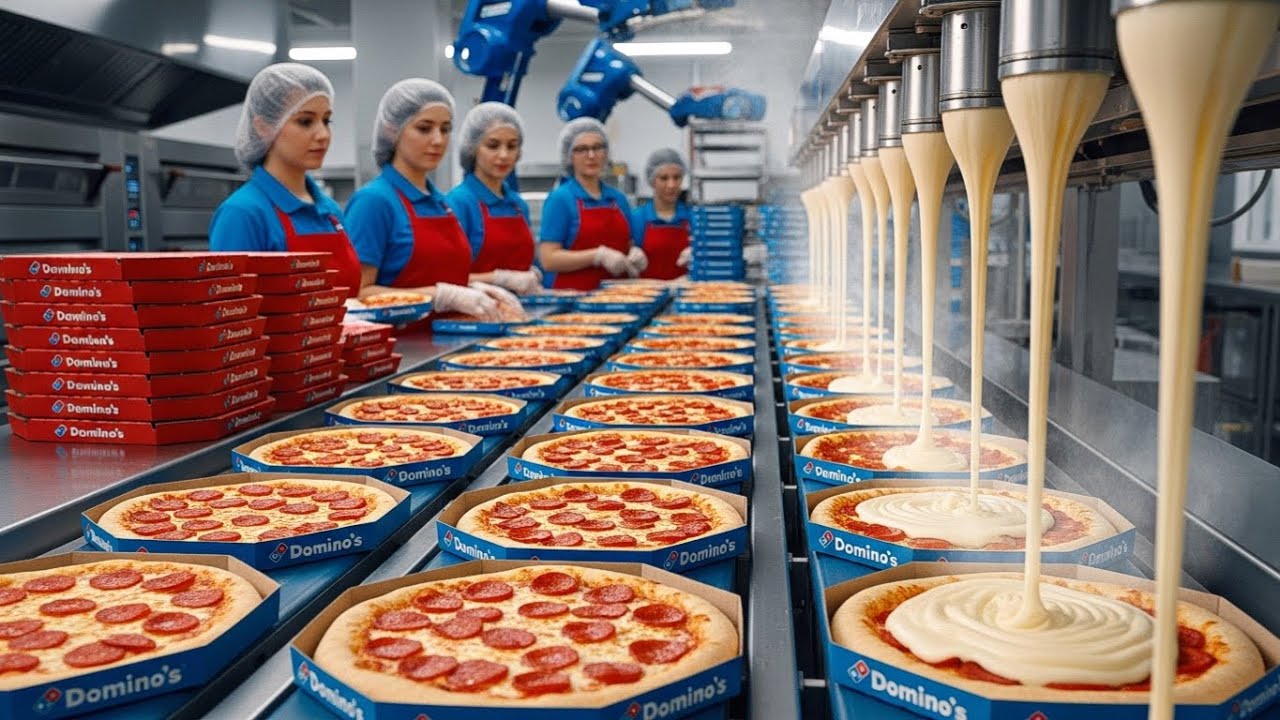 Massive Production 💥 3 Million Domino's Pizzas Made Every Week 