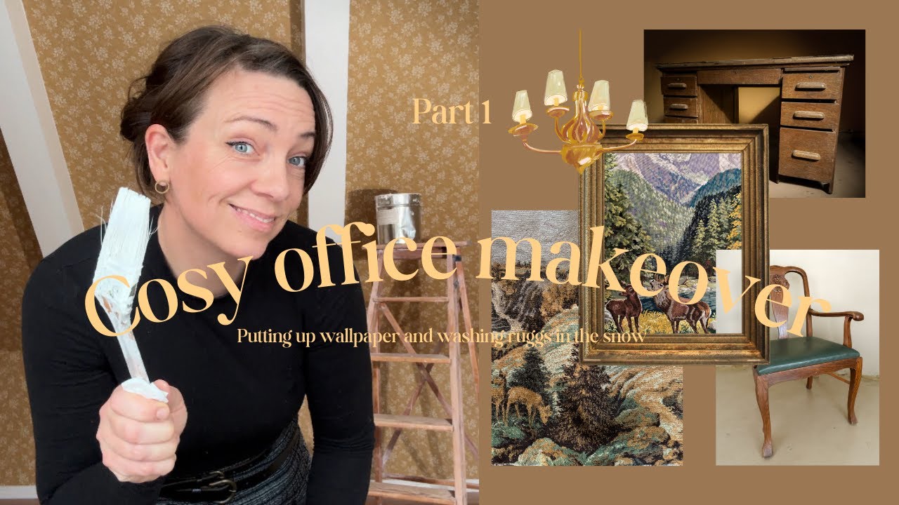 Part 1of cosy office makeover & washing ruggs in the snow