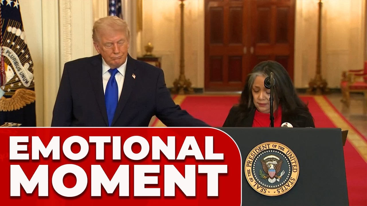 EMOTIONAL MOMENT: Trump moved by speech of FALLEN MARINE'S MOM