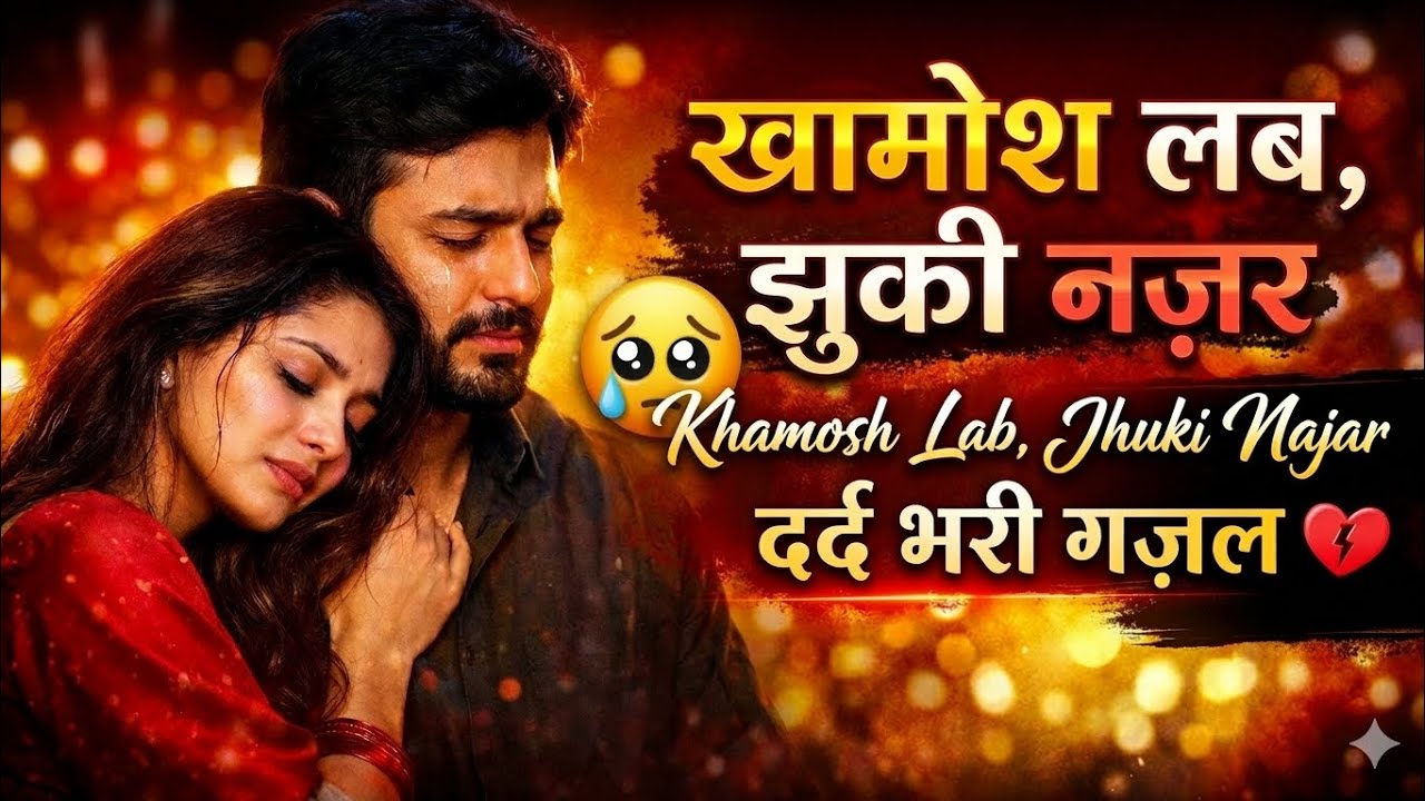 𝐊𝐡𝐚𝐦𝐨𝐬𝐡 𝐋𝐚𝐛 𝐇𝐚𝐢 𝐉𝐡𝐮𝐤𝐢 𝐍𝐚𝐣𝐚𝐫 💔 | दर्द भरी गजल 😭 | 𝐇𝐞𝐚𝐫𝐭 𝐓𝐨𝐮𝐜𝐡𝐢𝐧𝐠 𝐒𝐚𝐝 𝐆𝐡𝐚𝐳𝐚𝐥 𝟐𝟎𝟐𝟔 | 𝐃𝐮𝐫𝐠𝐞𝐬𝐡 𝐕𝐢𝐛𝐞 𝐙𝐨𝐧𝐞