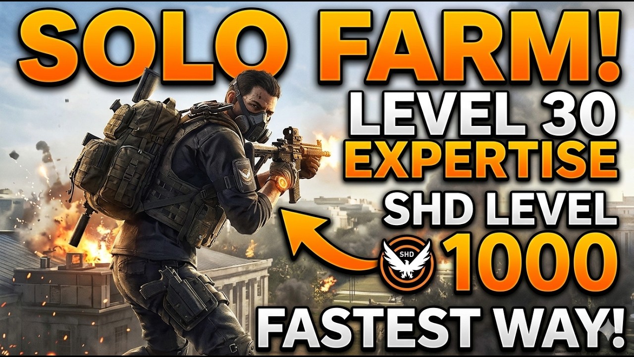 How To Farm LVL 30 Expertise & SHD LVL 1000 (SOLO)