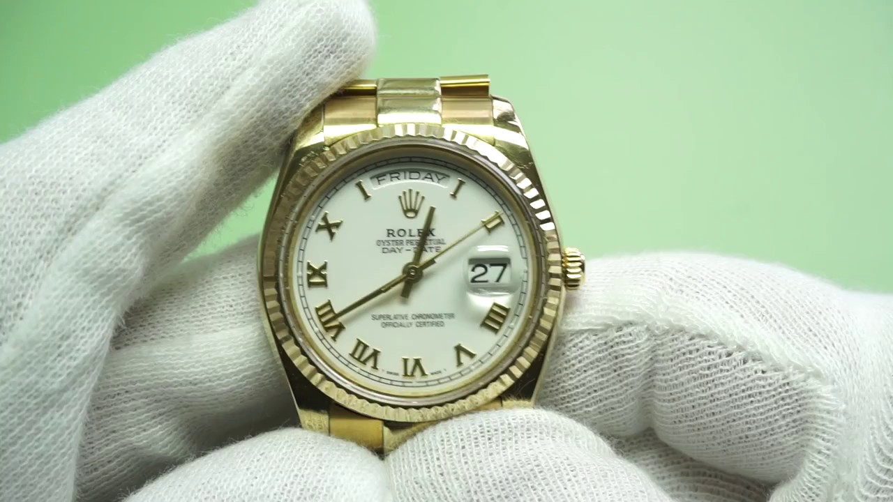 Gold Rolex Oyster Replica - ETA 2834 Automatic