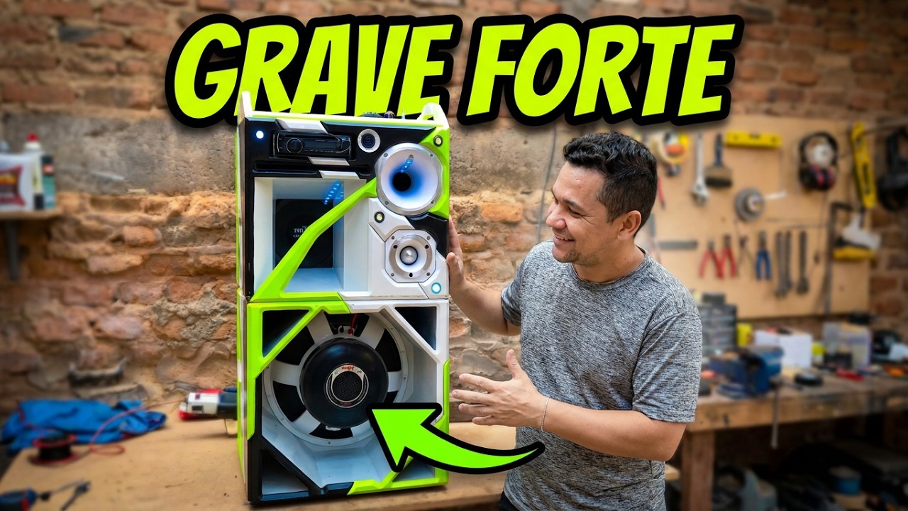 ⚠️COMO MONTAR UMA CAIXA BOB COM GRAVE FORTE TOCANDO MUITO!  #somautomotivo