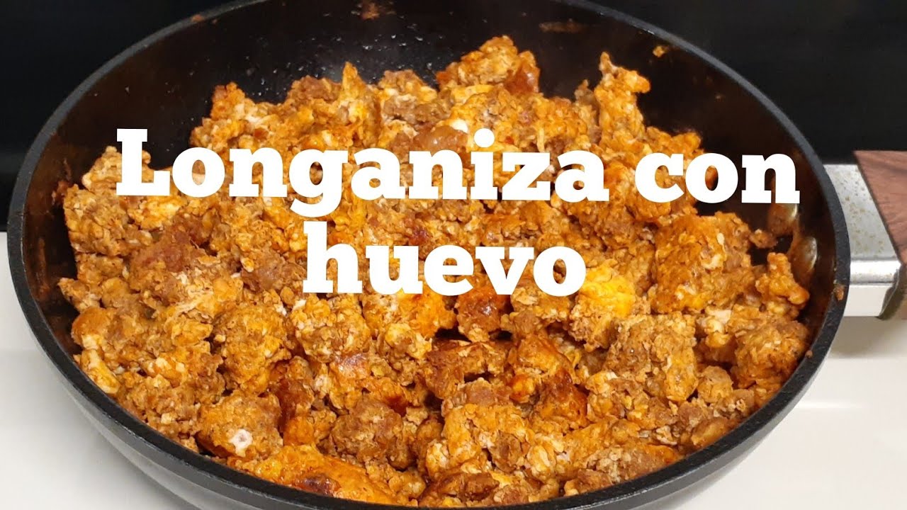 Longaniza con huevo súper fácil y deliciosa 🍽