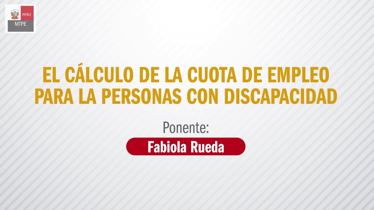 El cálculo de la cuota de empleo para las personas con discapacidad