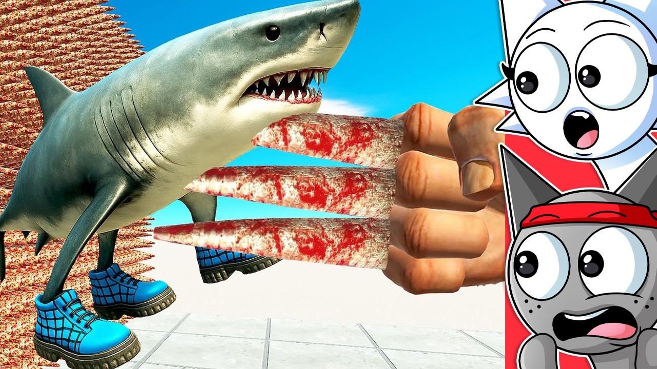 Mano de Garras GIGANTES vs Italian BRAINROTS (Animaciones Graciosas)