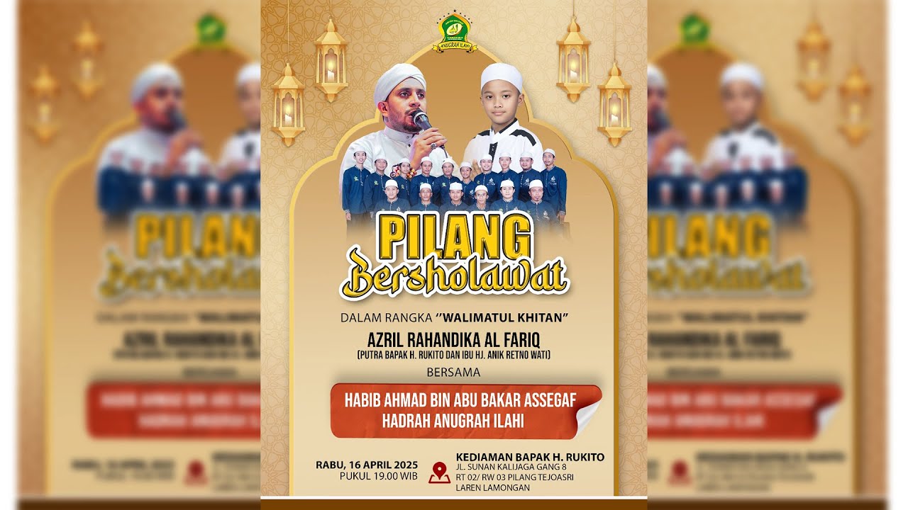 🔴📡 PILANG BERSHOLAWAT Bersama HABIB AHMAD BIN ABU BAKAR ASSEGAF Feat GRUP SHOLAWAT ANUGRAH ILAHI