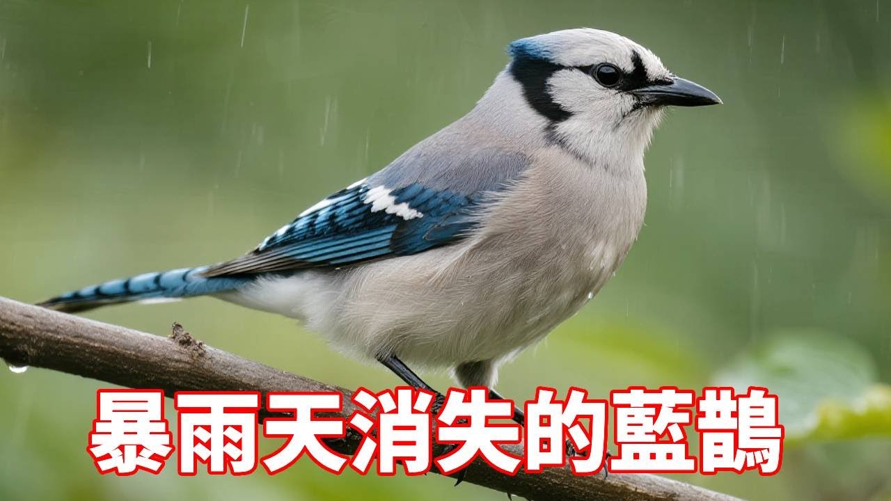 暴雨天消失的藍鵲！找了好久都沒找到，內心很著急擔心他的安危！【蒙面鸟哥】