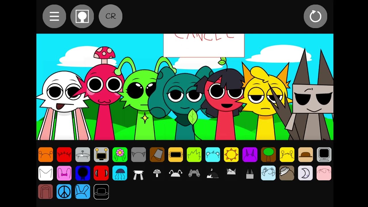 Sprunki With Fan Character Mix