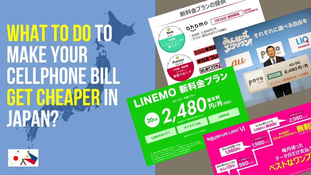 What to do to make your mobile phone billing get cheaper in Japan?
