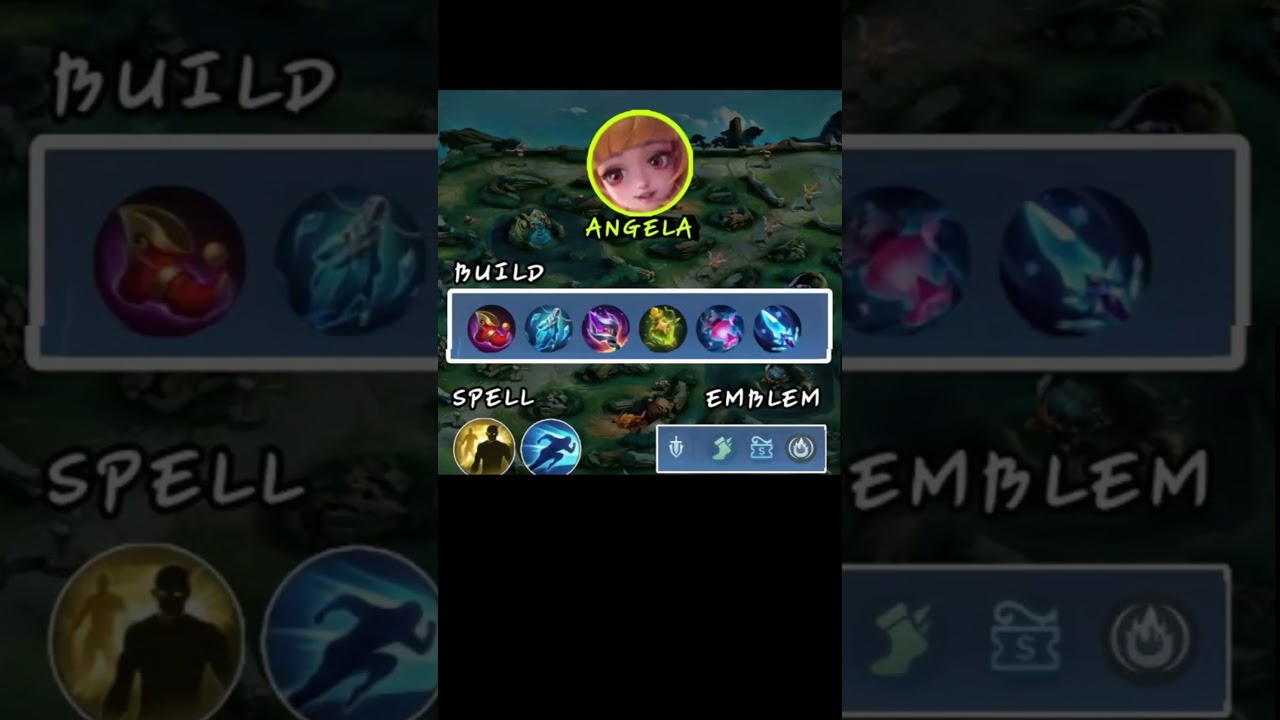 ✅ ANGELA MIDLANE ML BEST BUILD 2025 #mobilelegends #mlbb #gaming #chouexp #shortvideos