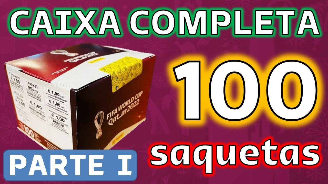 CAIXA 100 Saquetas (1ª parte) Mundial 2022 Cromos Panini